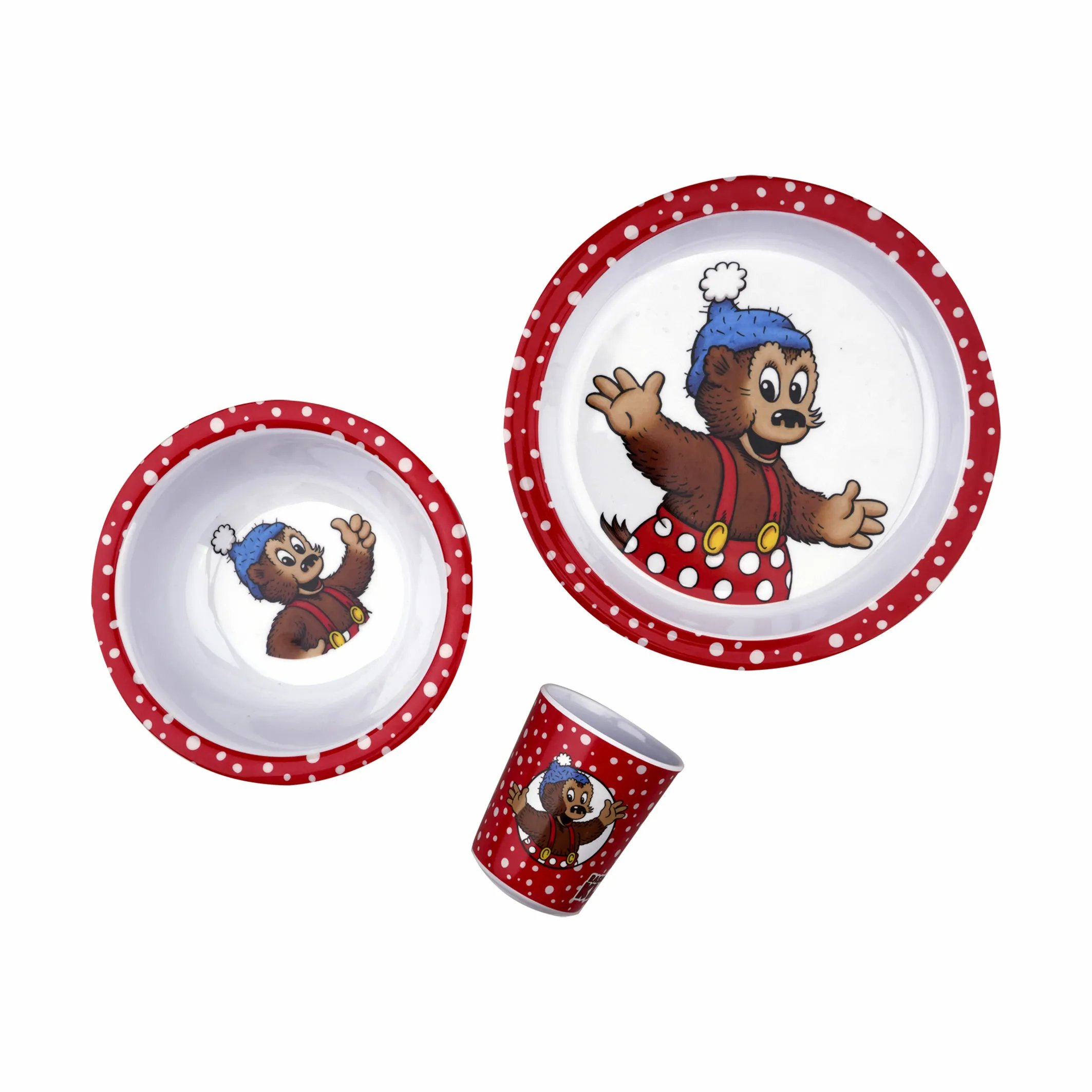 Barbo Toys Spisesæt Rasmus Klump - 3 dele