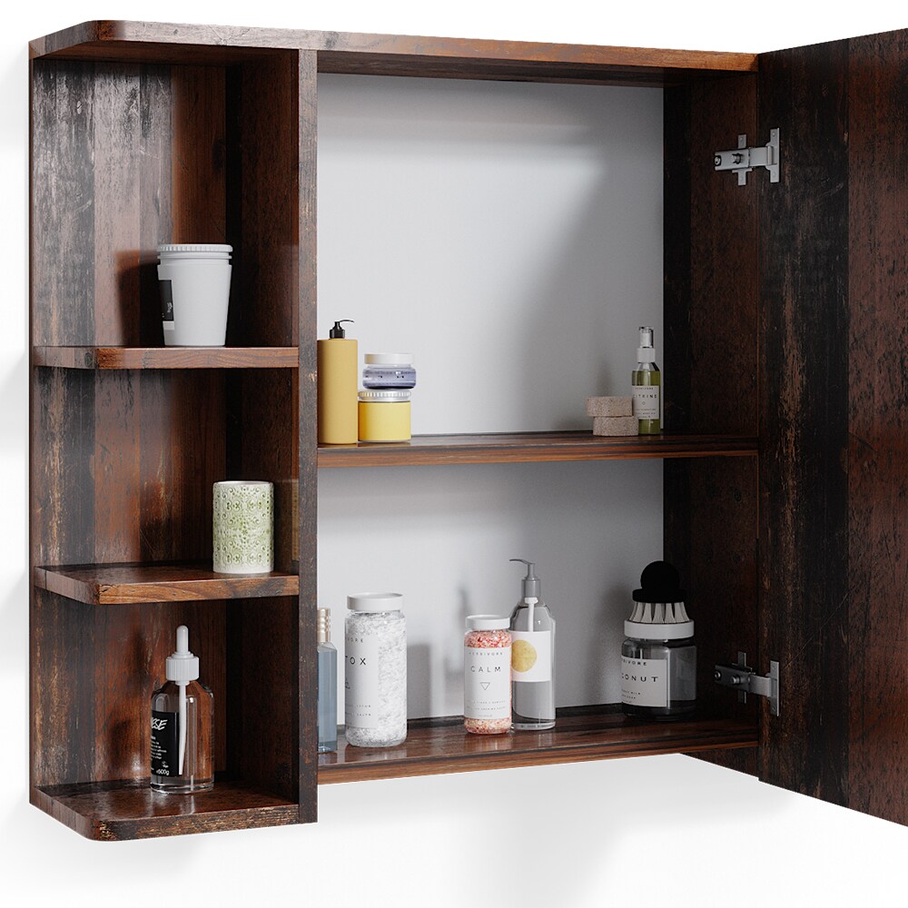 Vicco Badmöbelset Waschtischunterschrank Spiegelschrank Fynn Old Style