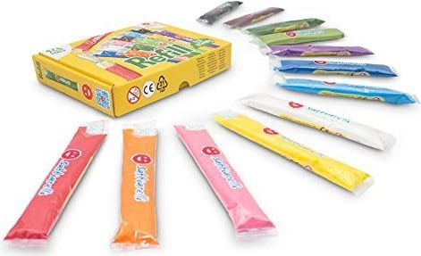 Sabbiarelli Sand-it For Fun - Refill 12 Gekleurde zand zakjes, sprankelende kleuren