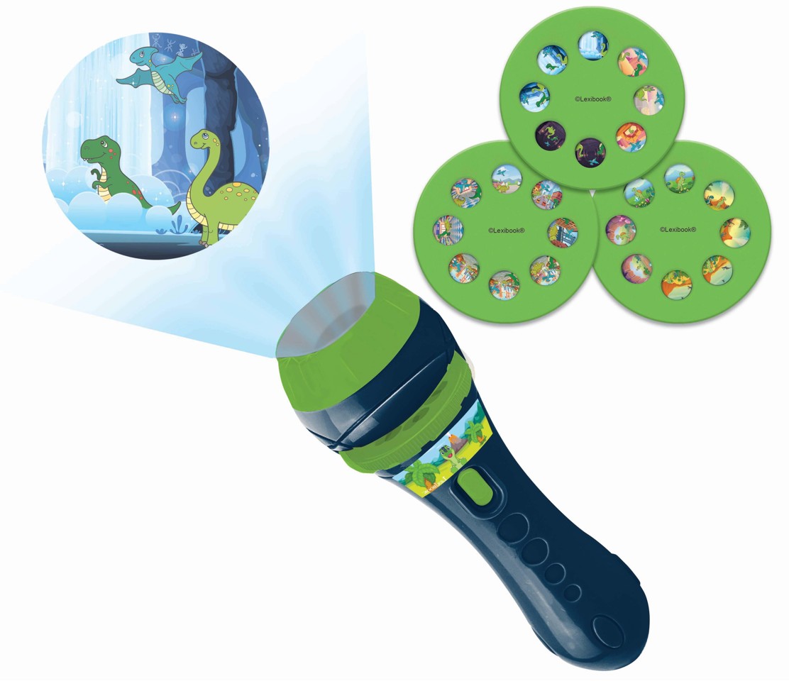 Lexibook - Projector and Torch for Dinosaur Stories - (LTC050DINO)