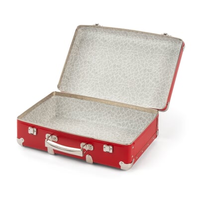 Pappkoffer mit Holzleisten, B 40 x H 24 x T 13 cm