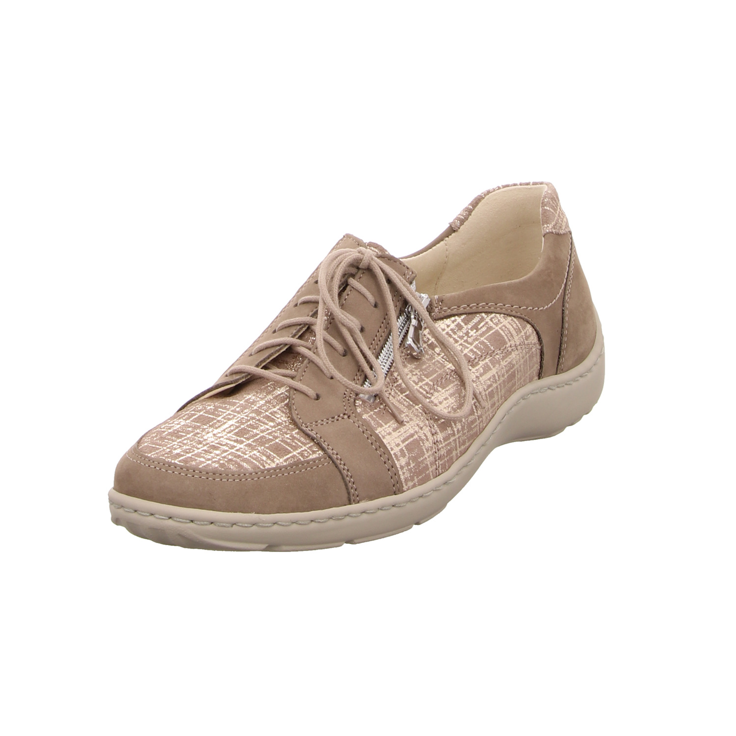 Waldläufer Schnürhalbschuh beige