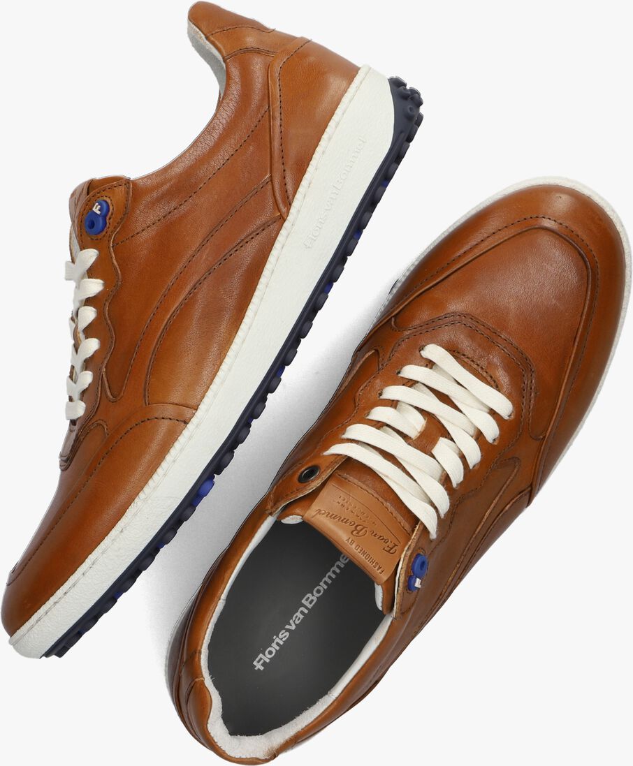 FLORIS VAN BOMMEL cognac floris van bommel lage sneakers sfm-10192