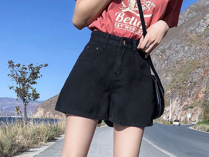 Happo - Oprolbare denim shorts