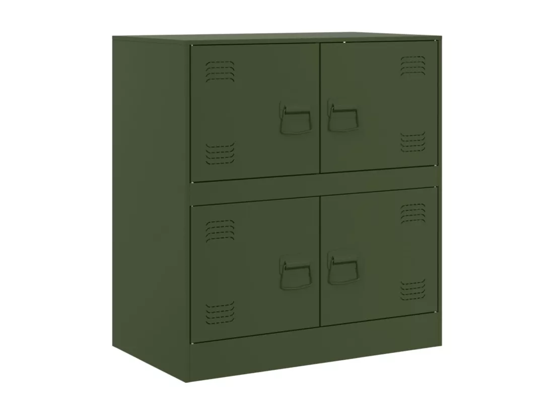 Buffet vert olive 67x39x73 cm acier