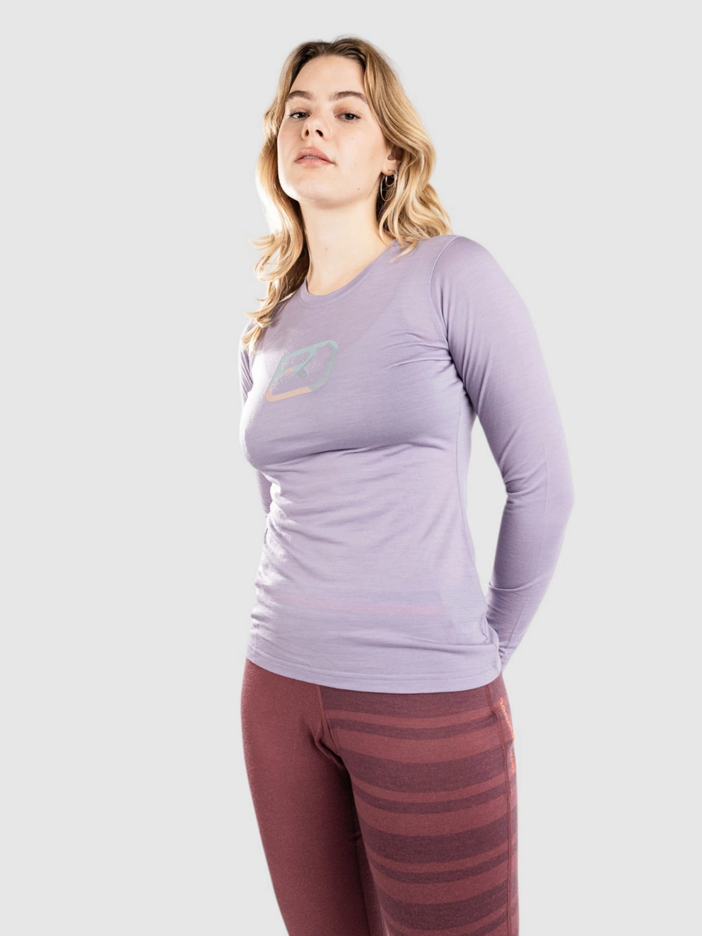 Ortovox 150 Cool Mtn Silhouette Base Layer Top lush lavender