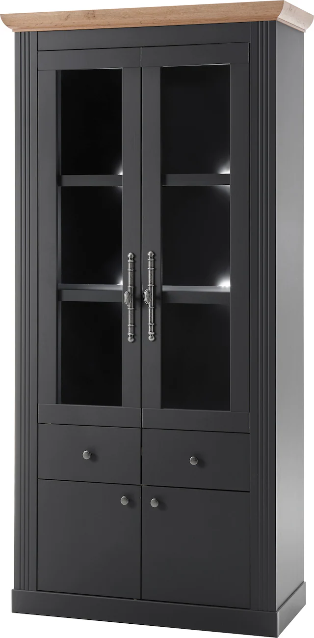 Home affaire Vitrine »Westminster BESTSELLER!« Höhe ca. 202cm,  im romantischen Landhausstil