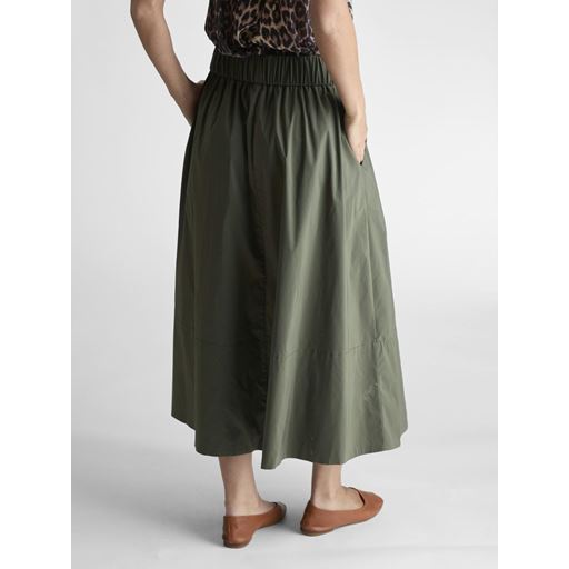 Neo Noir Yara Poplin Nederdel, Army, 34