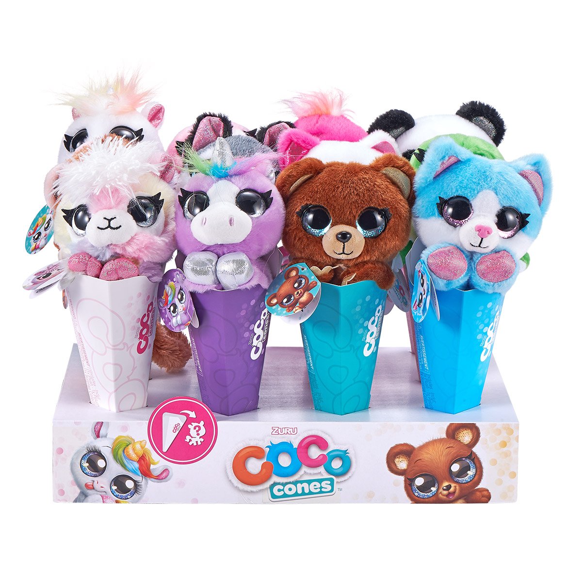 Peluche surprise coco cones