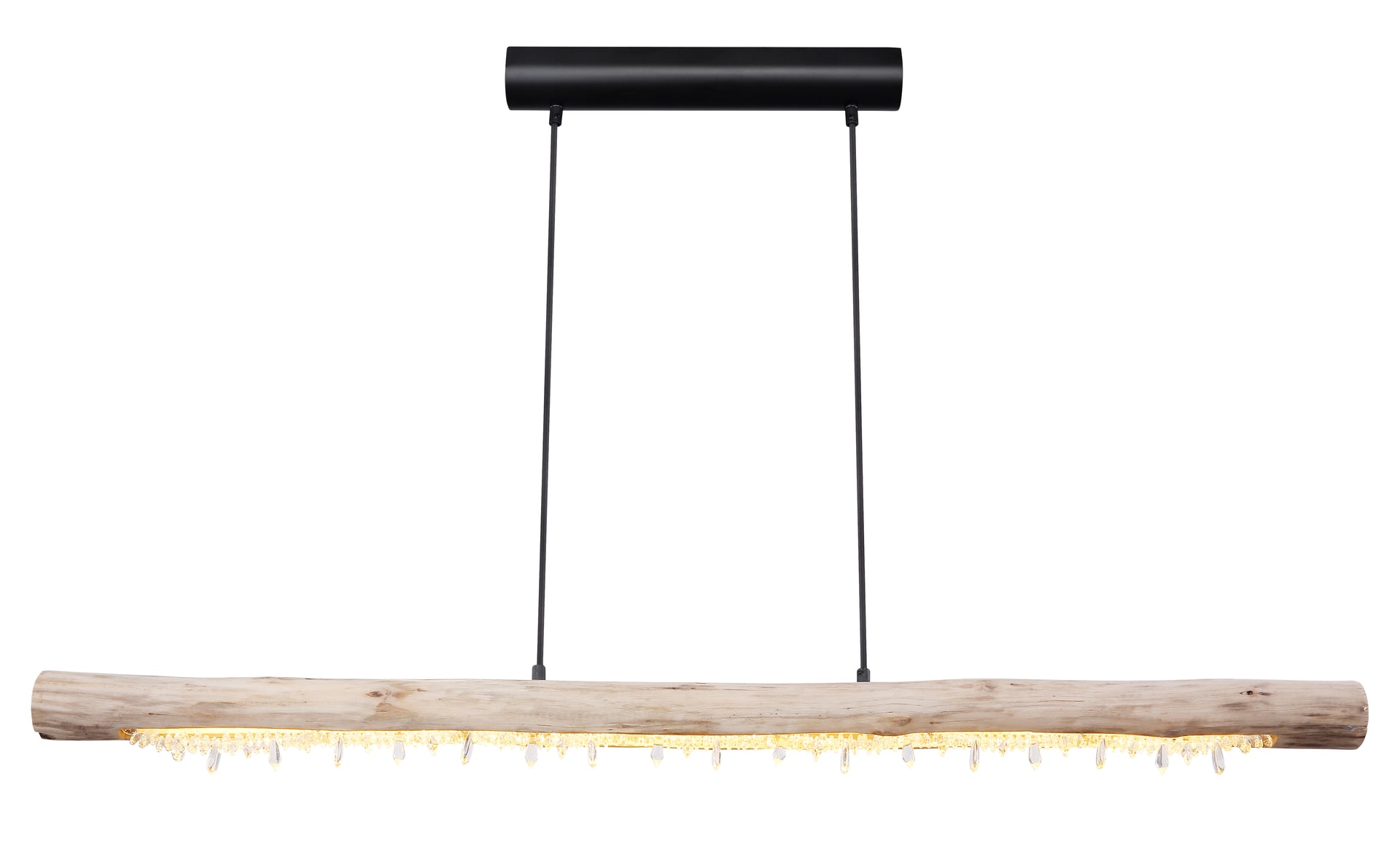 GLOBO LED Balkenpendel FELICITAS 120 cm schwarz /Holz