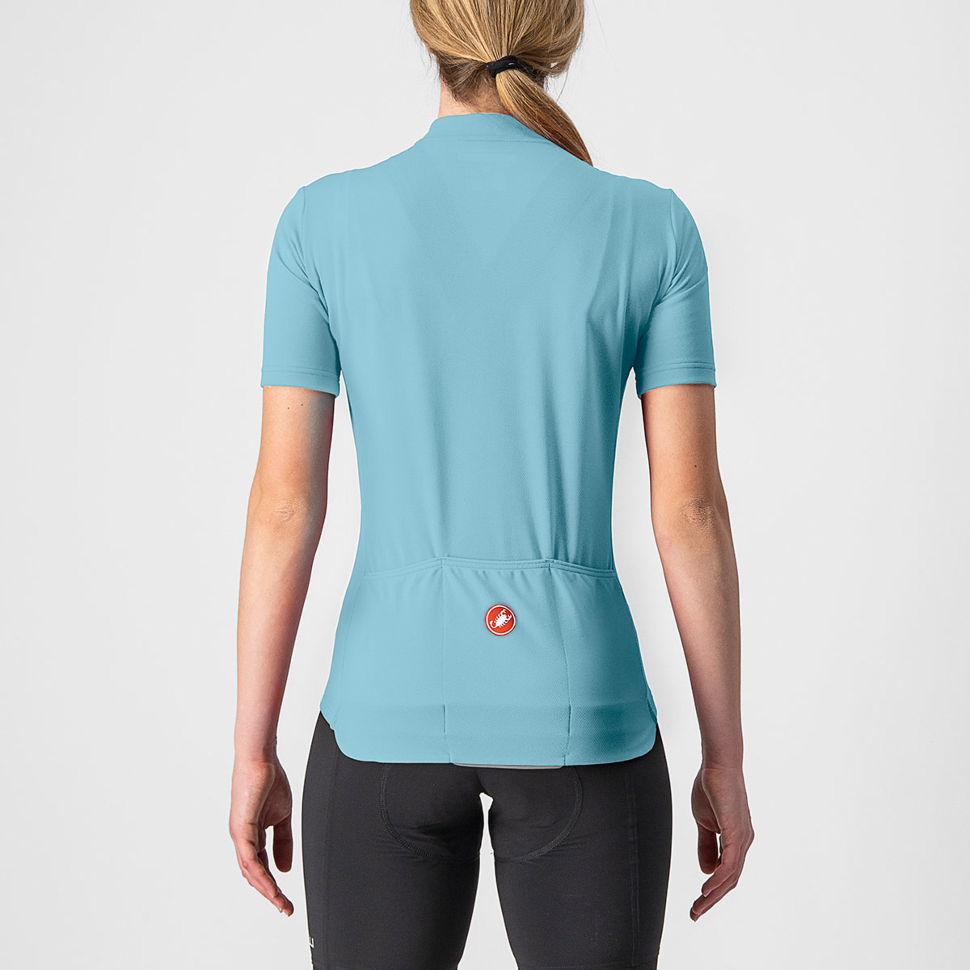 Castelli Anima 3 Fietsshirt Korte Mouwen Blauw Dames