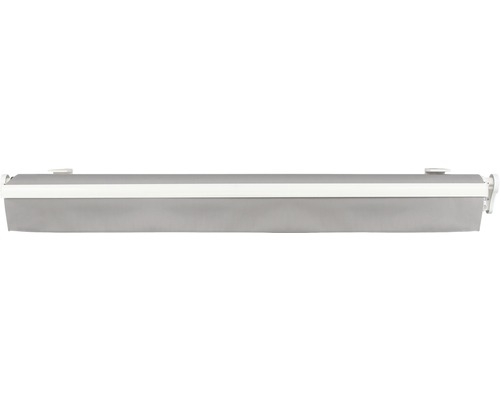 SOLUNA knikarmscherm Proof 2,5x2 Stofdesign 6088 Frame RAL 9010 Zuiver Wit Aandrijving rechts incl. slinger