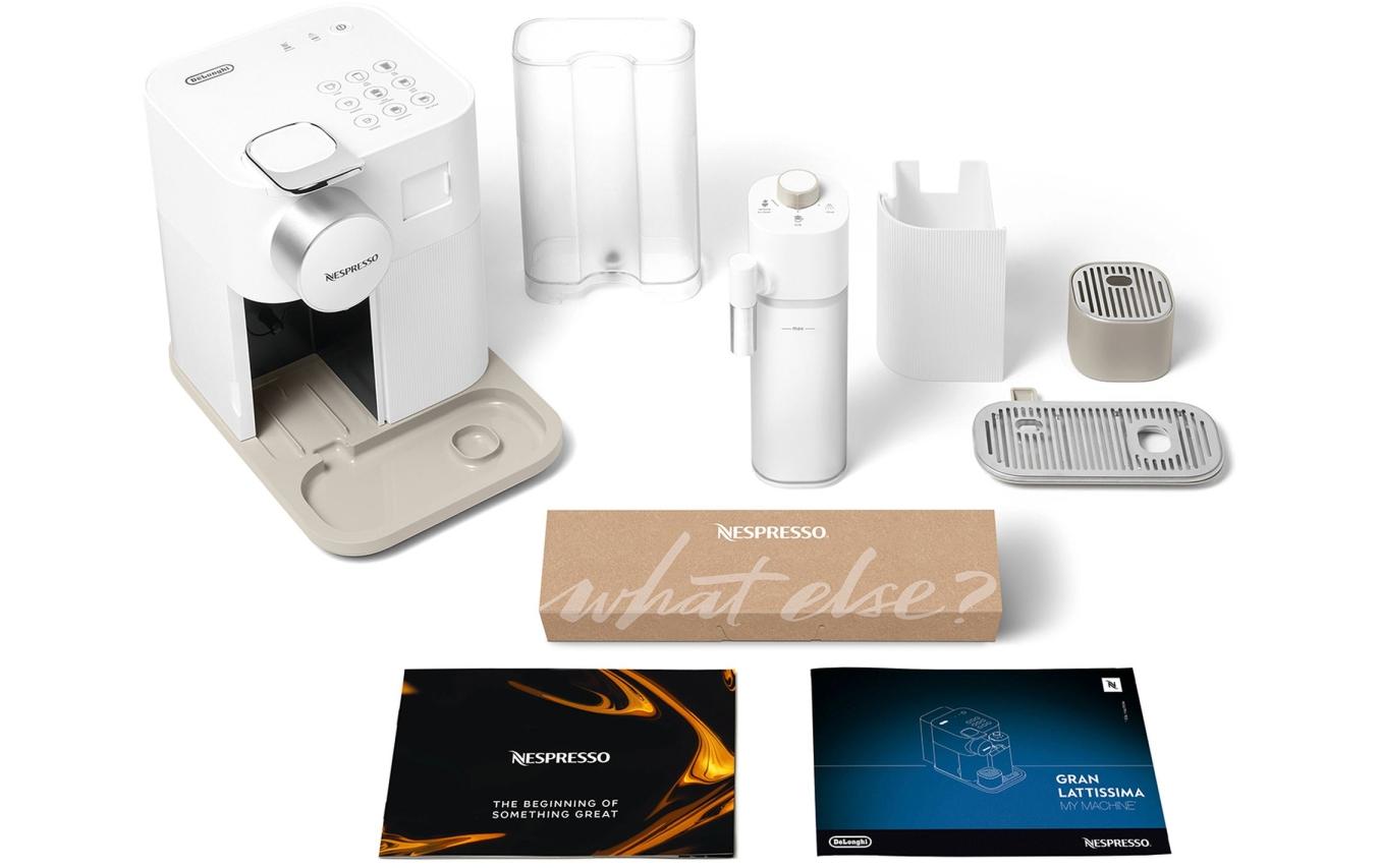 Kaffeemaschine Nespresso Gran Lattissima EN 640.W Weiss<br>Kapselmaschine der Original Line mit Milchsystem und automatischer Spülfunktion