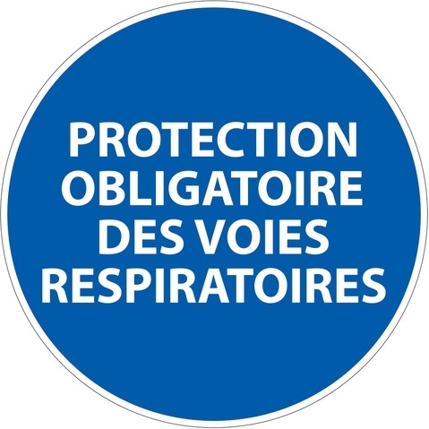 Panneau EPI - Protection des voies respiratoires obligatoire