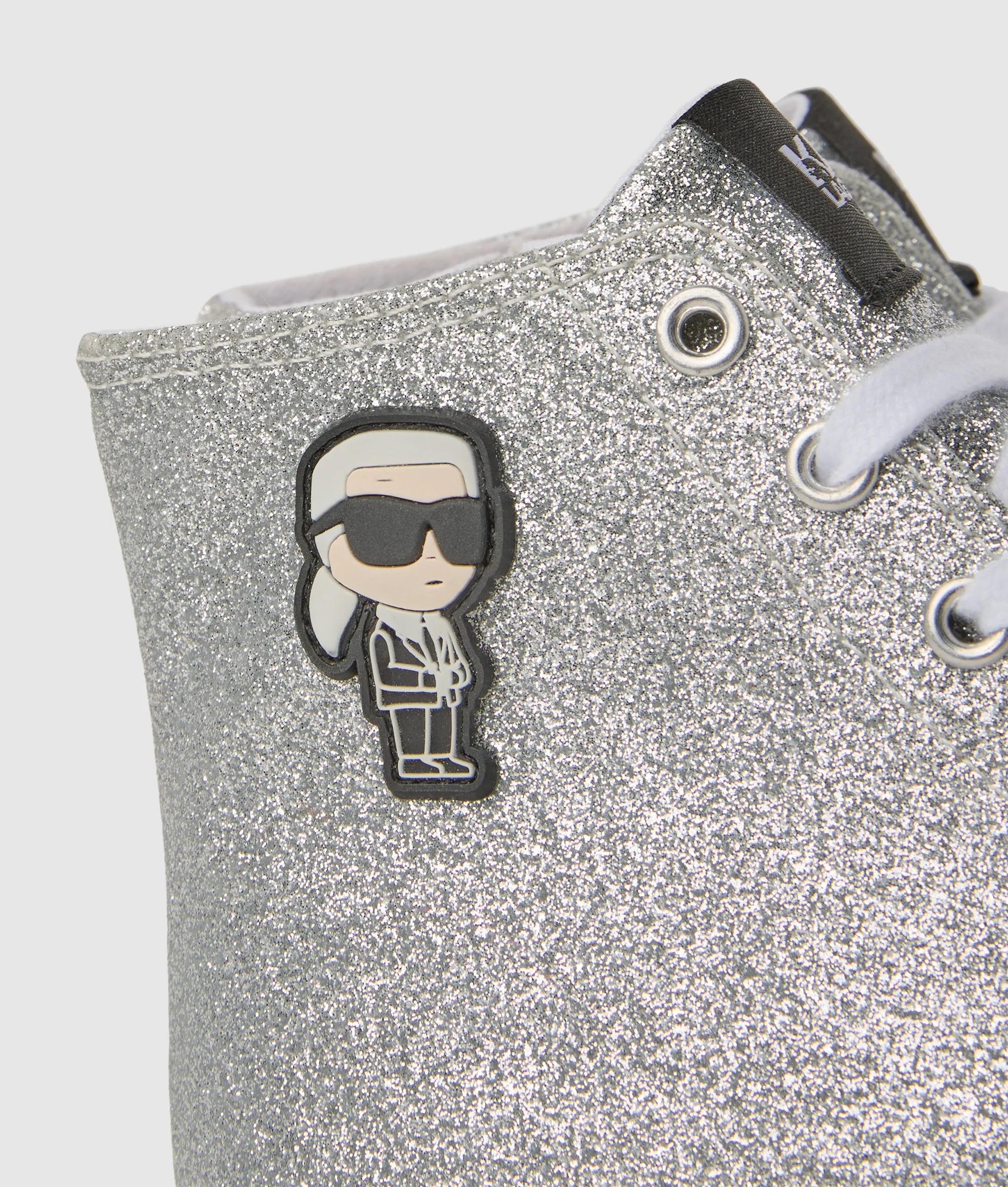 Meisjes Ikon hoge top glitter sneakers