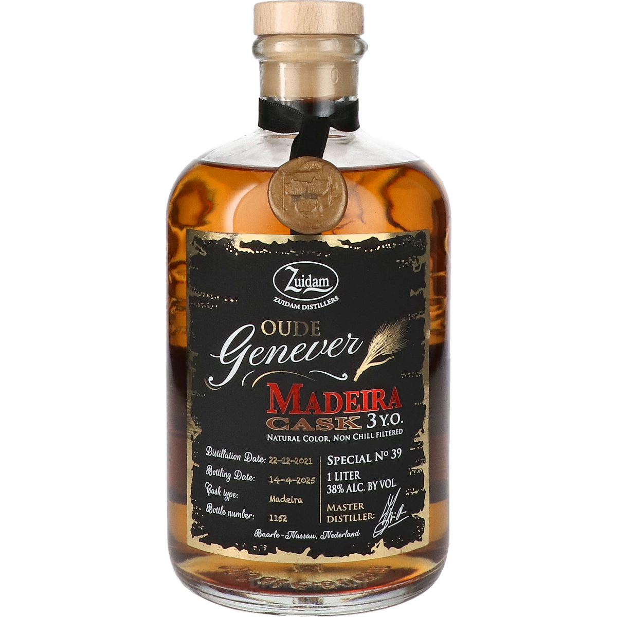 Zuidam Oude Genever 3 Years Madeira Cask No.39 100 cl