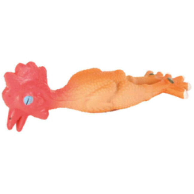 Jouet en latex en forme de poulet Trixie