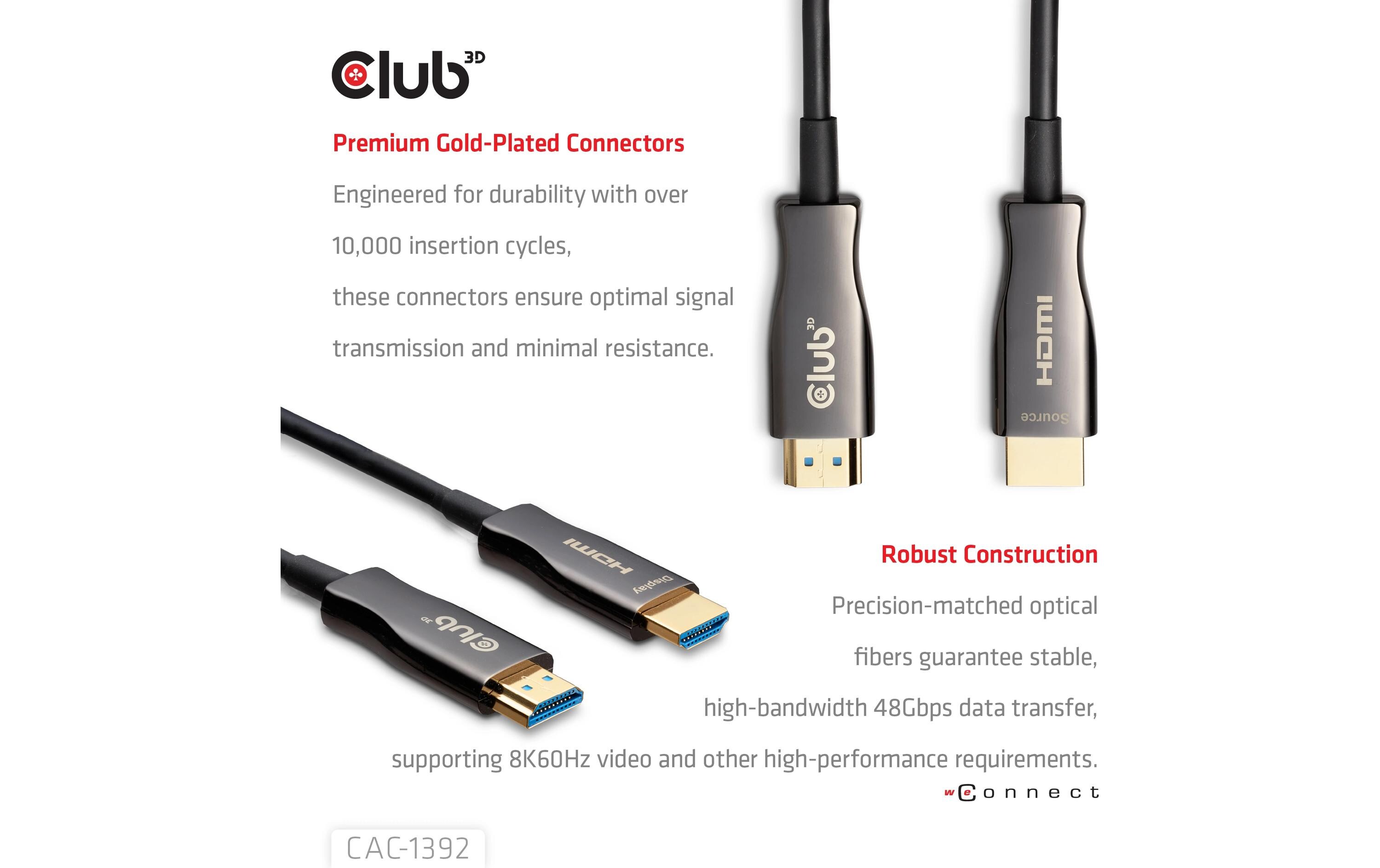 Optisches Kabel CAC-1392 lub HDMI - HDMI, 30 m<br>Aktive optische Hybrid-HDMI-Hochgeschwindigkeitskabel
