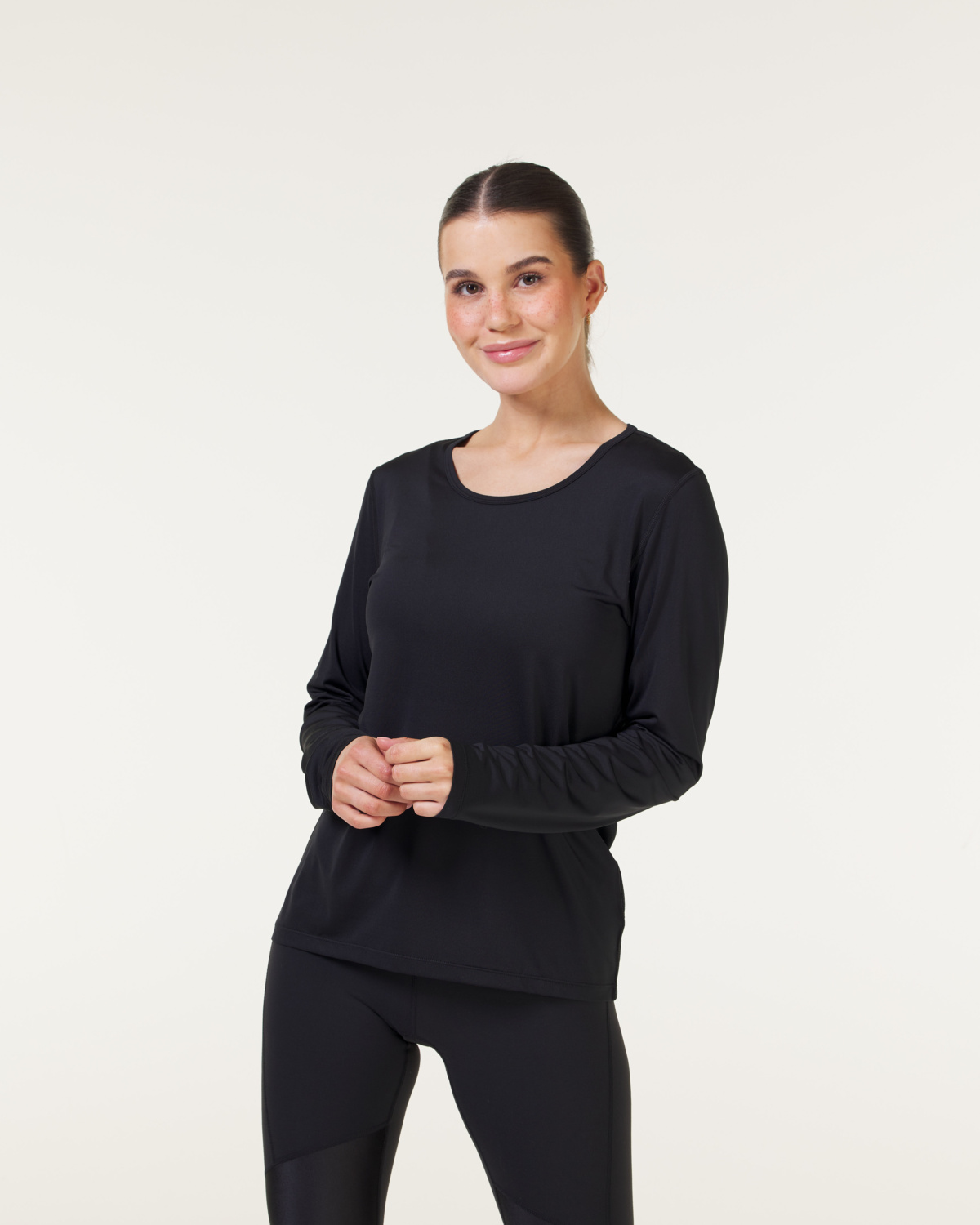 LEVITY Fast Track Mesh Long Sleeve Black