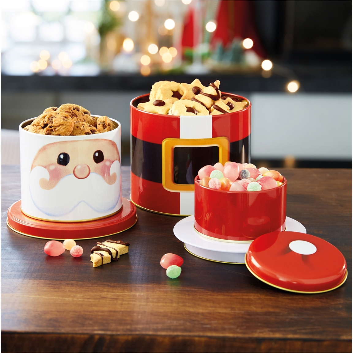 Boîte 3 étages douceurs de Noël