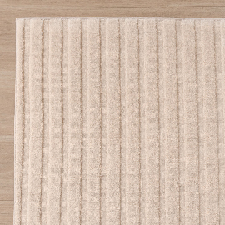 Scandinavisch vloerkleed - Charm Curves Beige