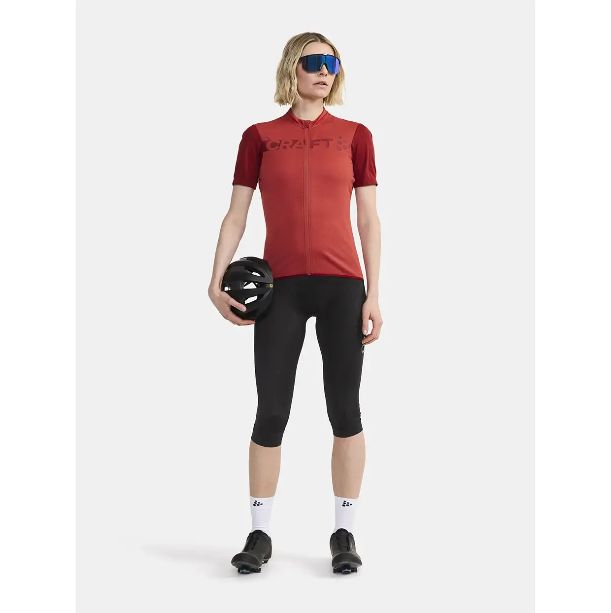 Craft Core Endur Logo Fietsshirt Korte Mouwen Rood Dames