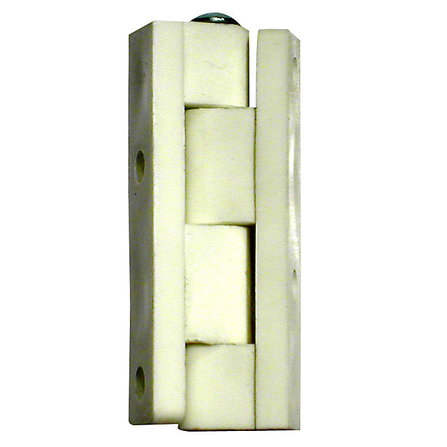 2 charnières universelles nylon blanc Diall 40 mm