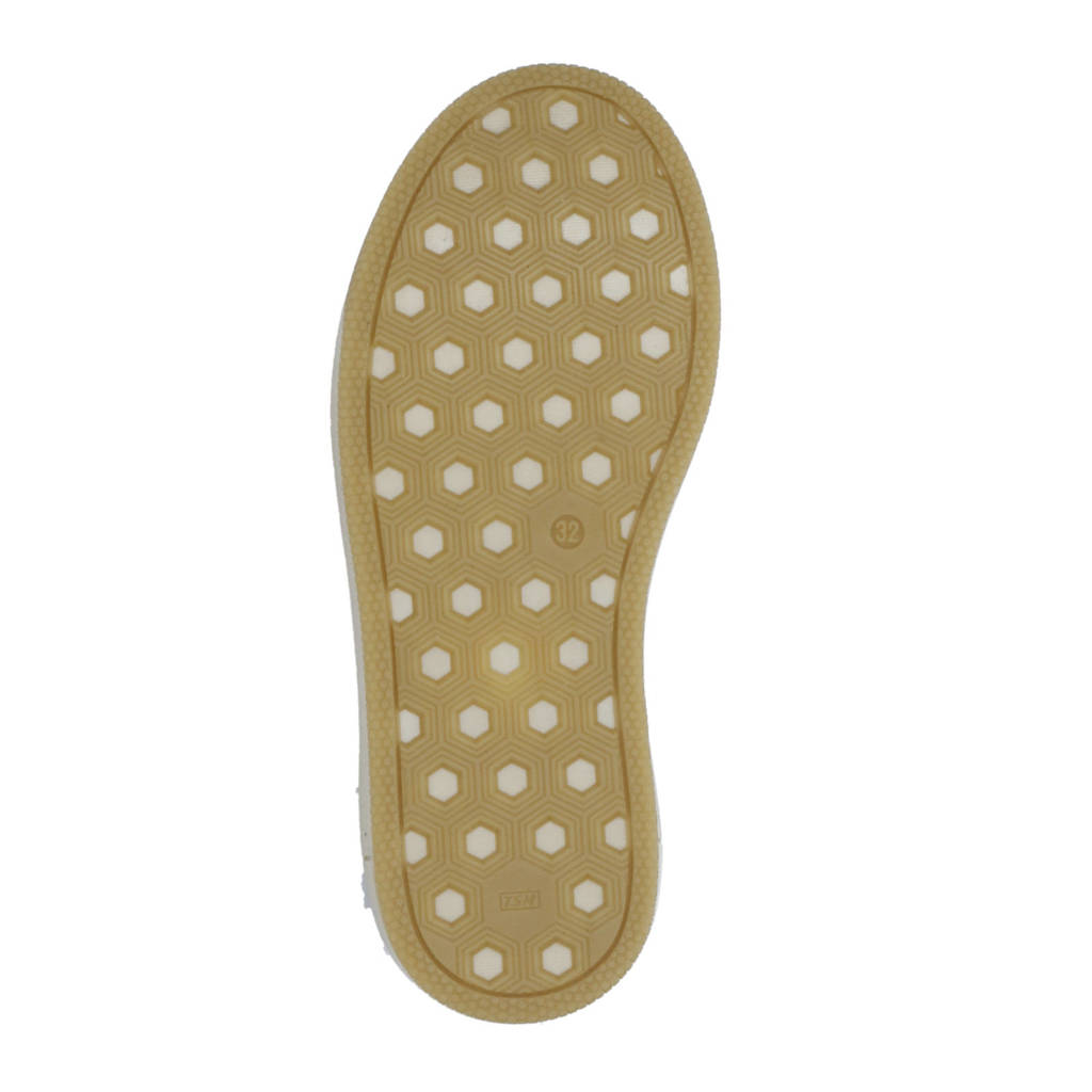 Hip leren sneakers donkerblauw