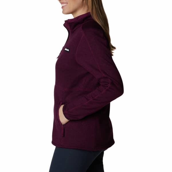 Veste polaire randonnée COLUMBIA SWEATER WEATHER FULL ZIP W MARIONBERRY HEATHER