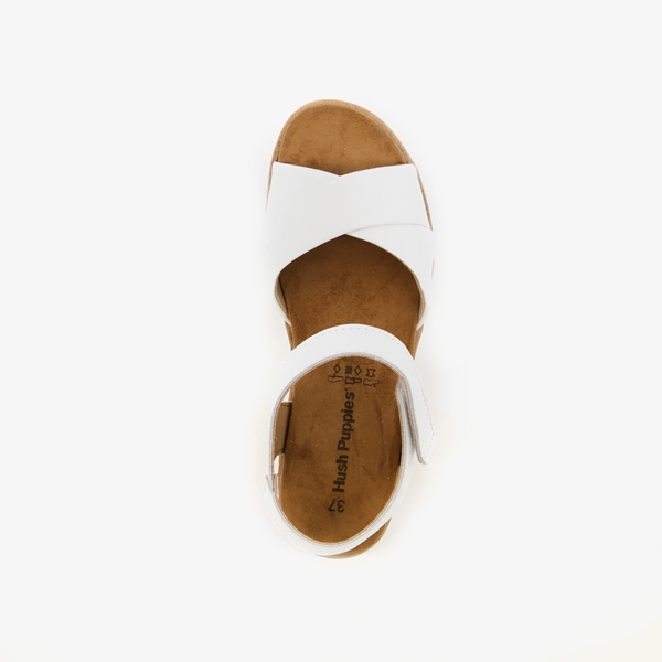 Hush Puppies leren dames sandalen wit