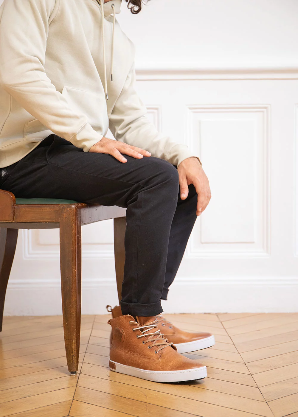 SNEAKERS ICON GM06 CUIR CUOIO