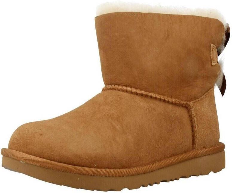 Ugg Mimi Bailey Bow II suède enkelboots camel Bruin Meisjes Suede 23.5