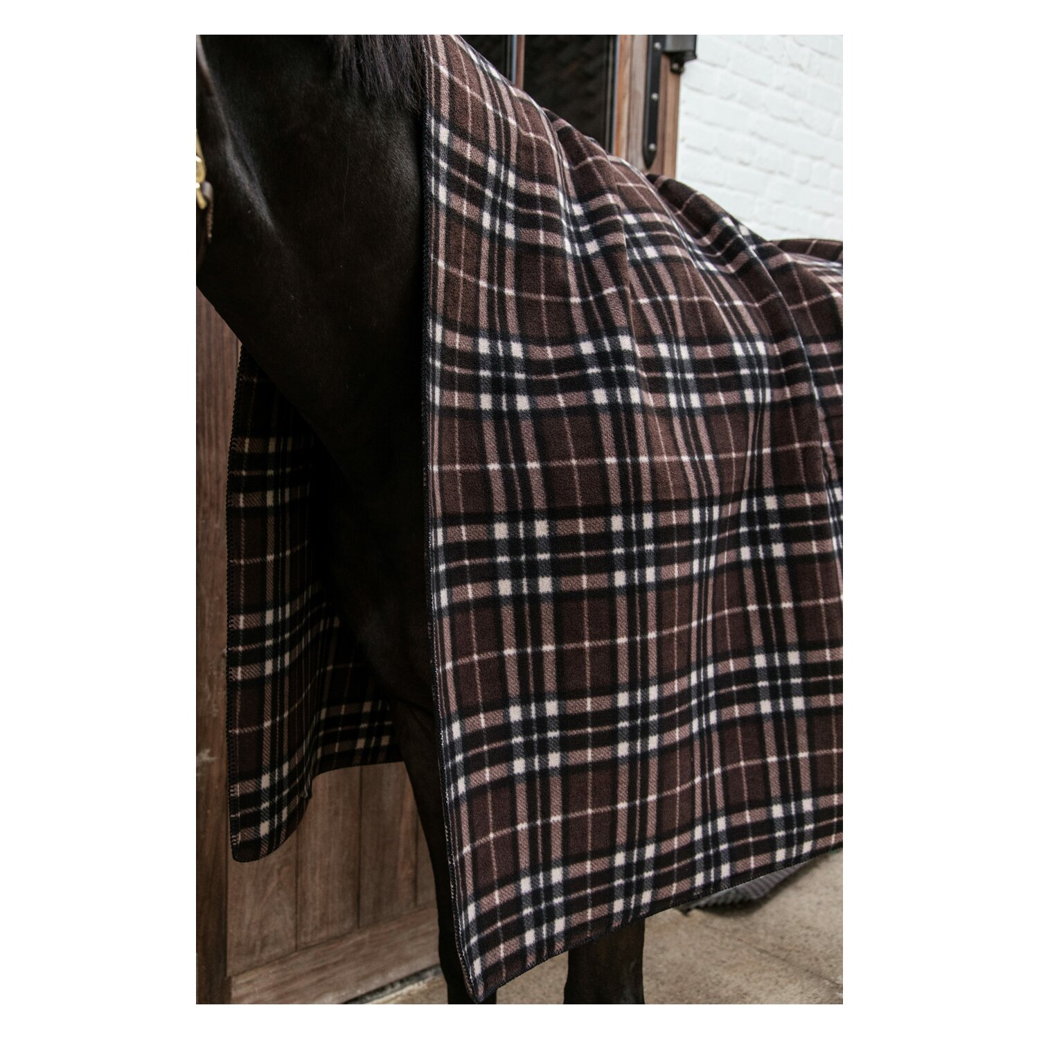 KENTUCKY Fleecedecke Heavy Square  - check/print - 200 cm
