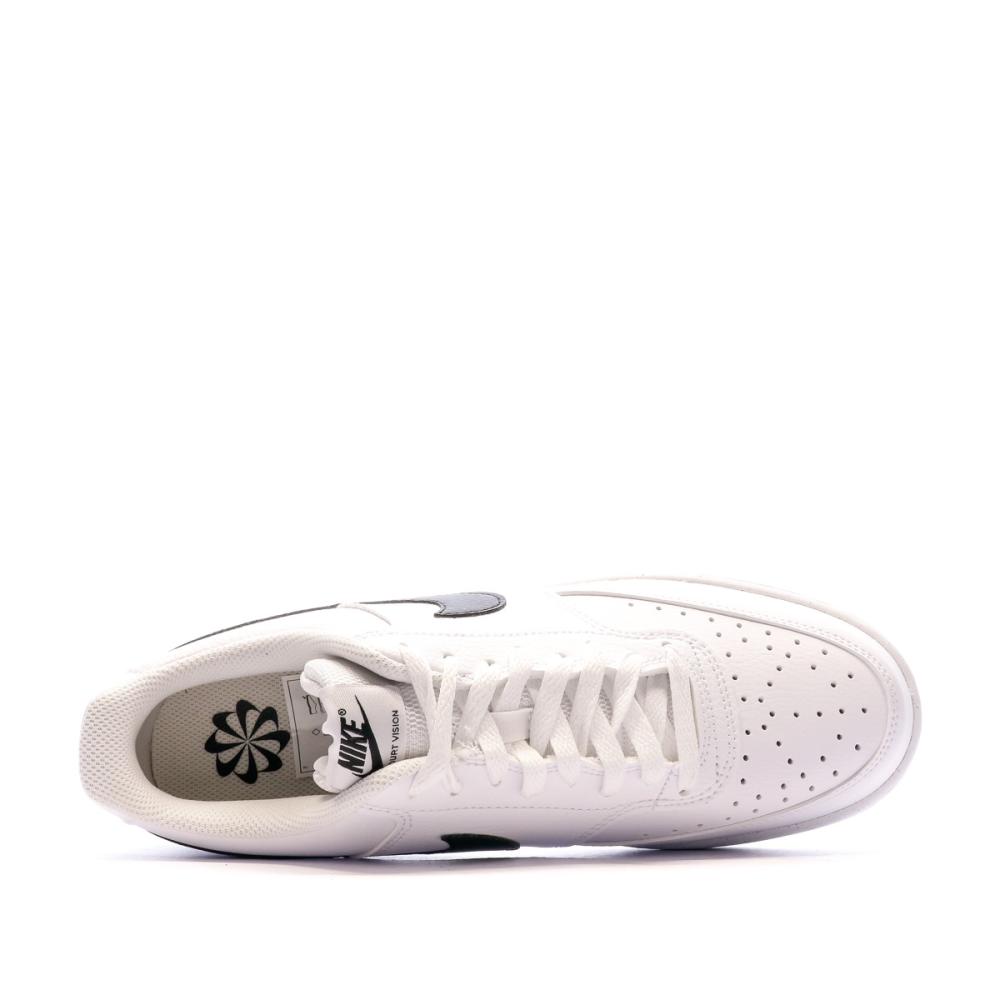 Nike Baskets Blanc/Noir Homme Nike Court Vision Low