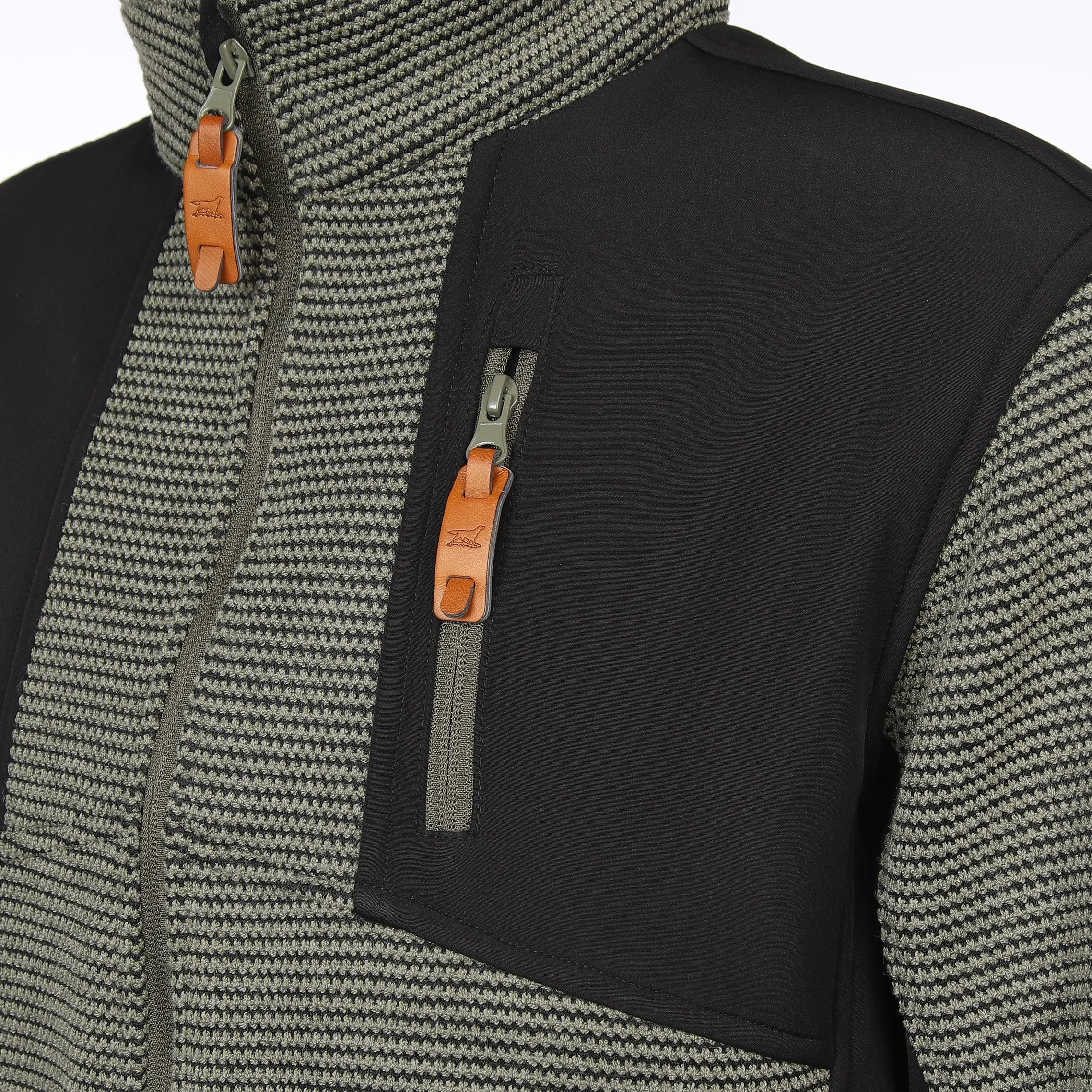 Herren Strickfleece Jacke
