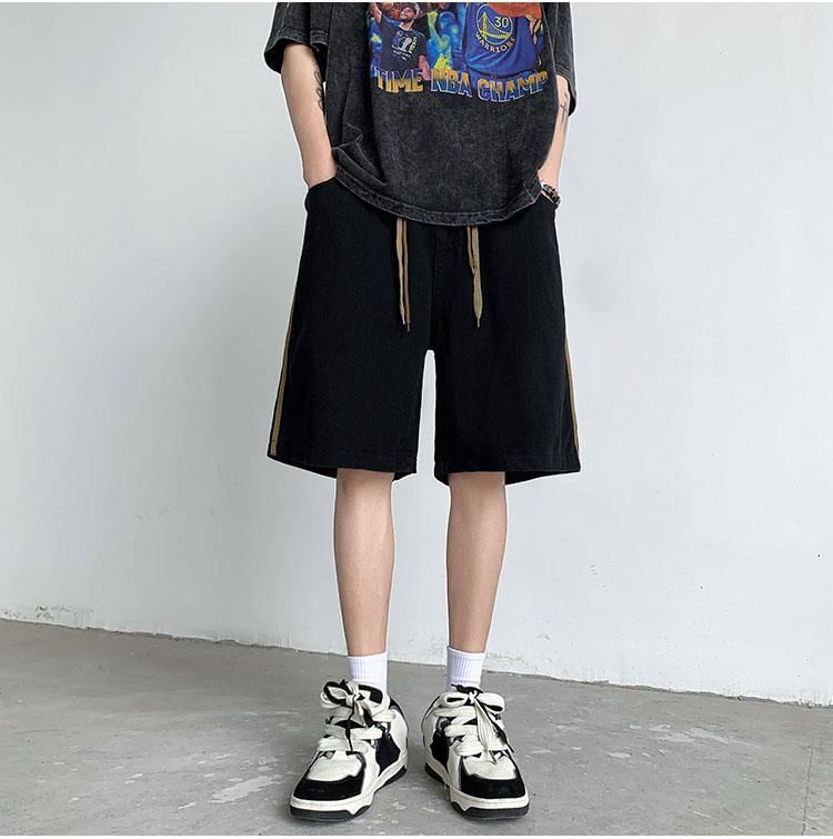Phoneus - Gestreepte Jorts met elastische taille