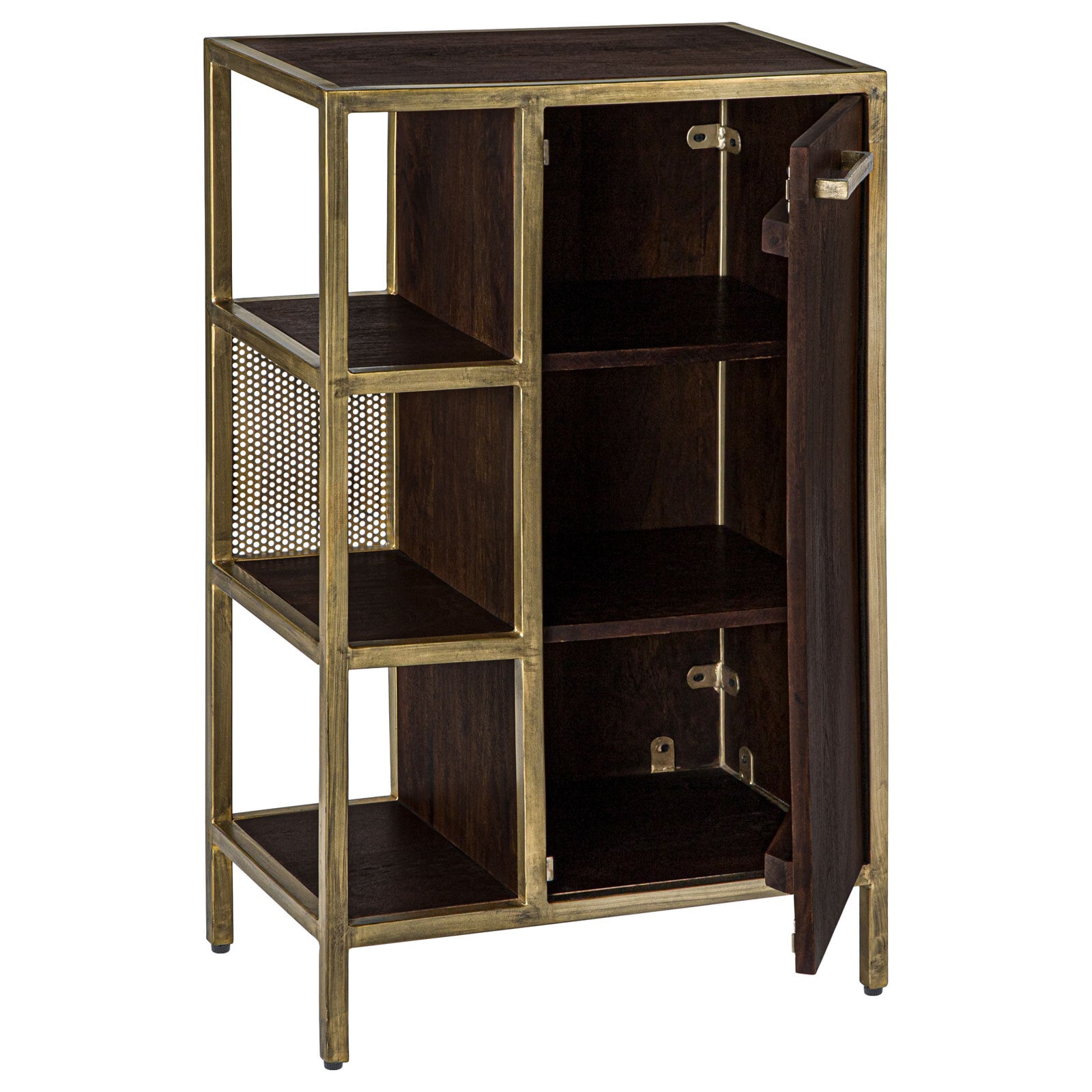 Unterschrank GOLDEN BATH 52 x 108 cm Braun/ Goldfarbig