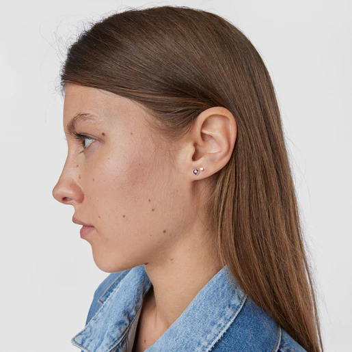 Piercing de orelha dourado com coração TOUS Piercing