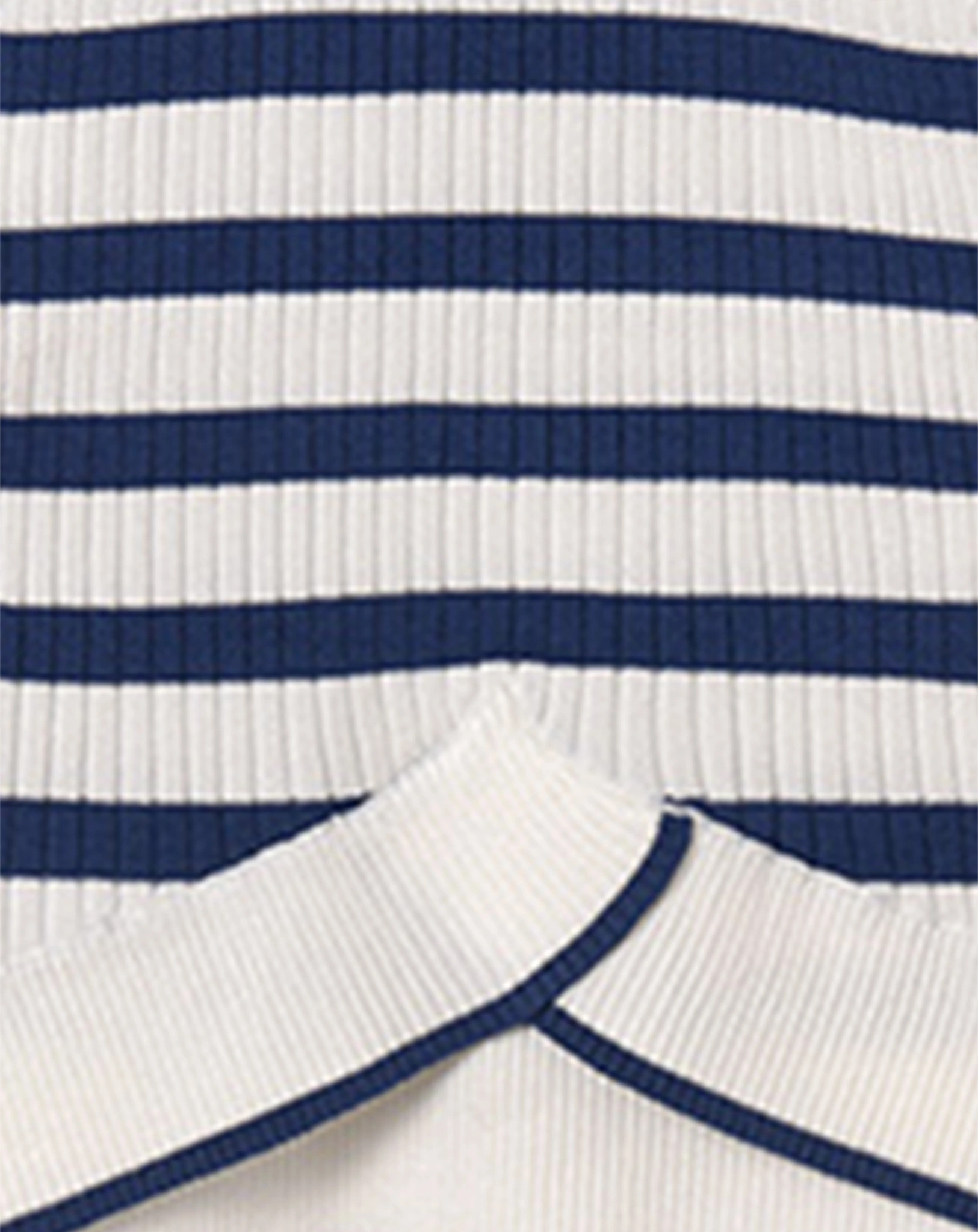 Top TRIKOT STRIPES ärmellos in kobalt