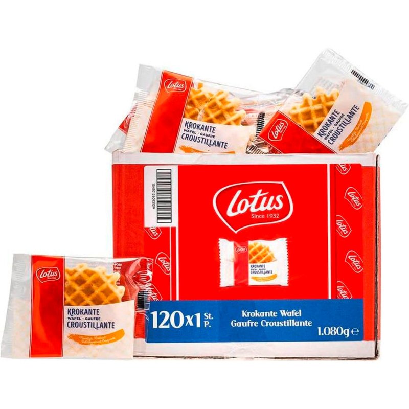 Gaufre croustillante Lotus - Carton de 120