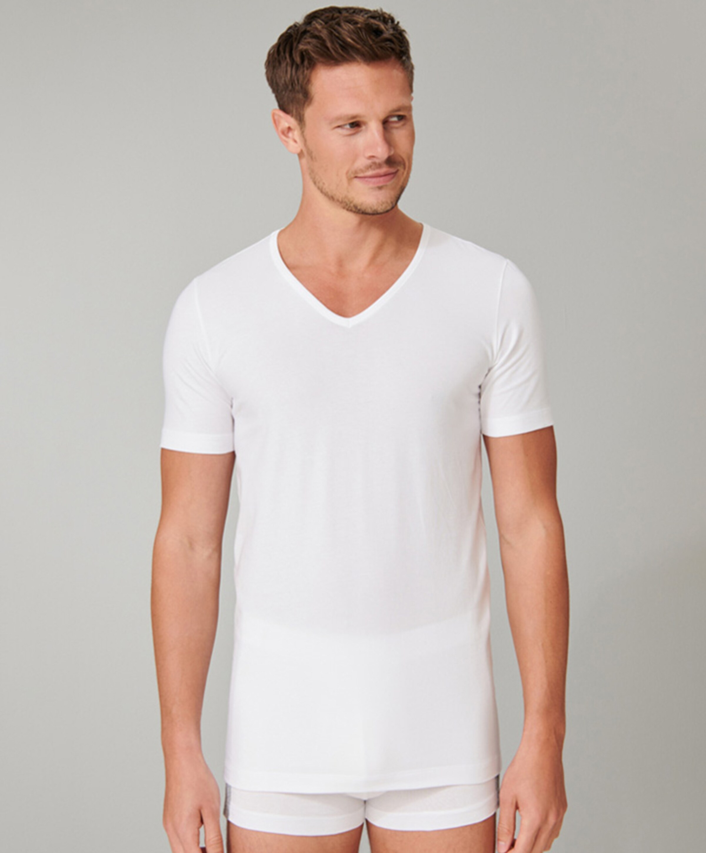 Schiesser Heren T-shirt wit