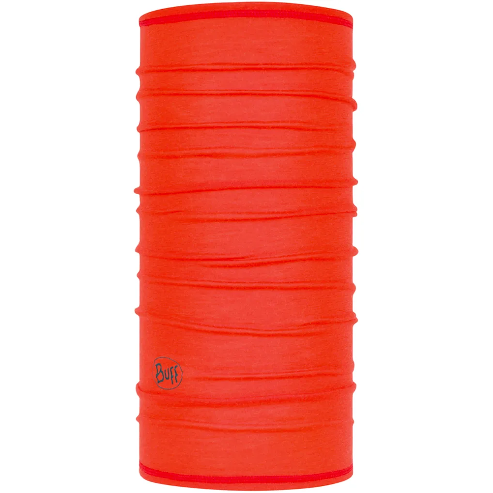 Buff Kids' Lightweight Merino Wool Solid Fire