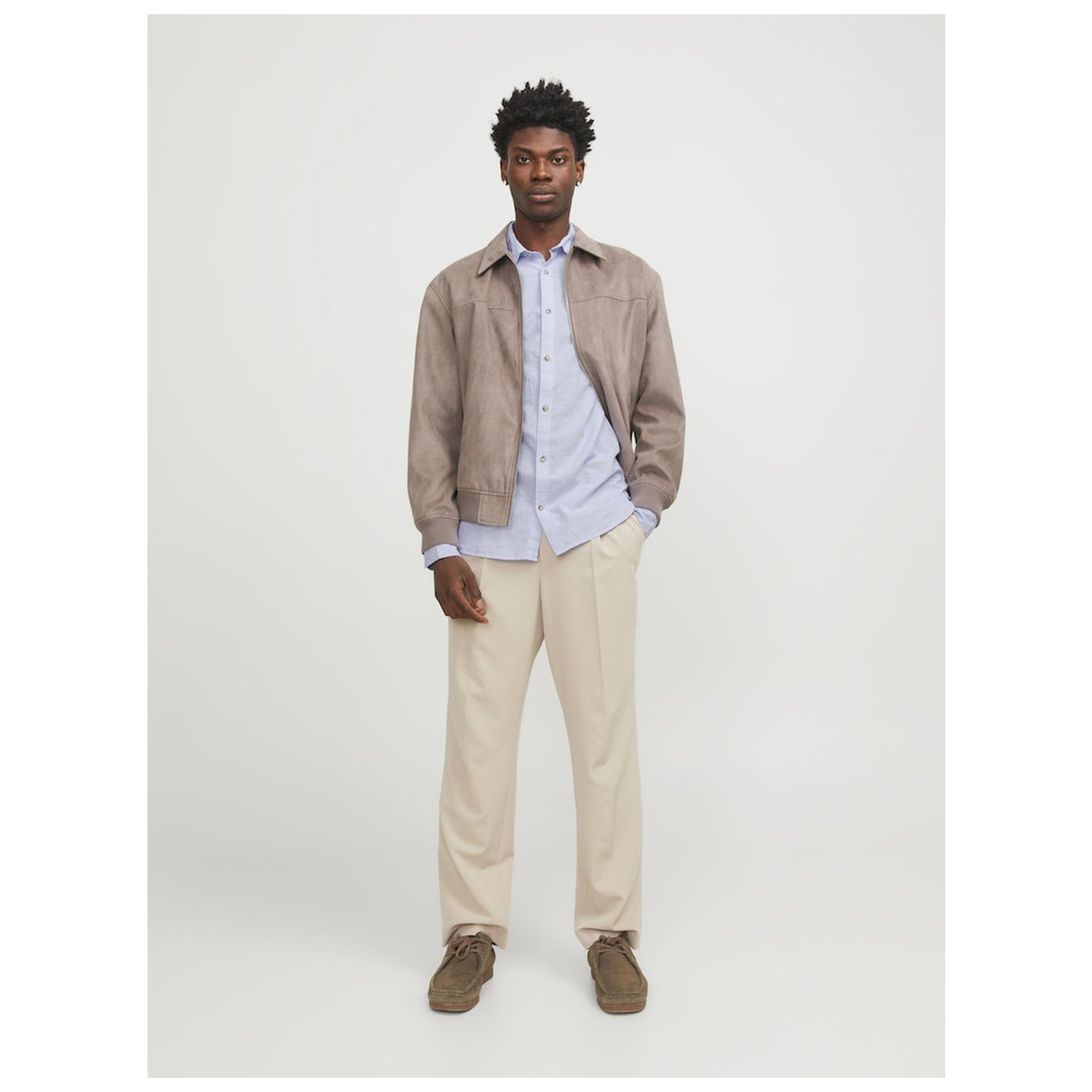 Jack & Jones JJESUMMER LINEN BLEND SHIRT LS