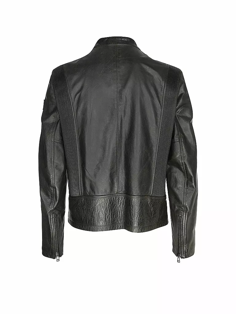 BELSTAFF Lederjacke LEGACY PEARSON dunkelgrün