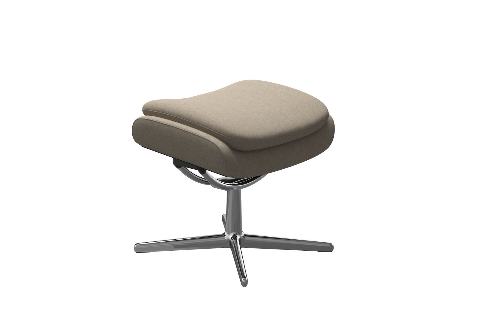Rome krakk Tekstil Calido Light Beige - Cross - Chrome