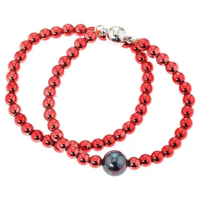 Armband-Set, Muschelkernperle, Magnet, 20 cm, 2-teilig
