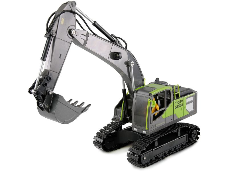 Amewi Kettenbagger G071E RTR, 1:18 Funktionsfähiger Kettenbagger im Massstab 1:14