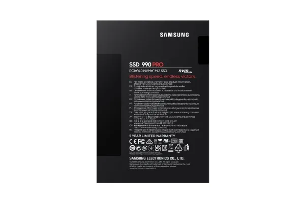 Samsung 990 PRO MZ-V9P2T0BW - SSD - krypteret - 2 TB - intern - M.2 2280 - PCIe 4.0 x4 (NVMe) - 256-bit AES - TCG Opal Encryption 2.0