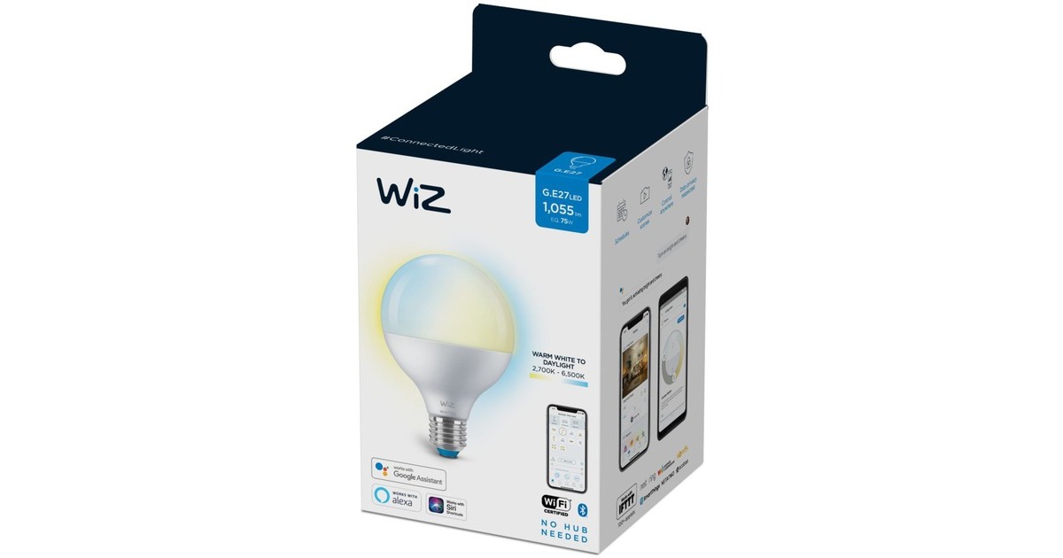 WiZBollamp G95 E27 ledlamp  (Wifi + Bluetooth protocol)