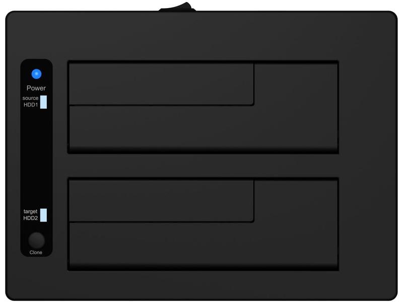 ICY BOX Docking- und Klonstation IB-127CL-U3 Doppel Docking- und Klonstation für 2.5